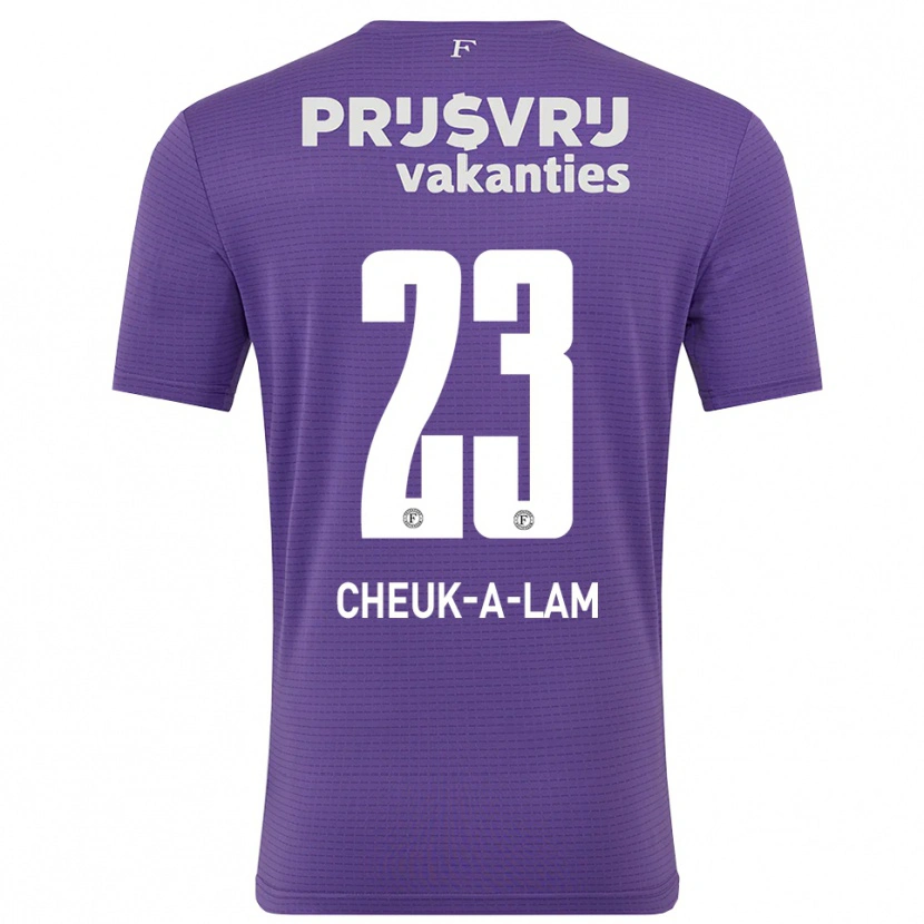 Danxen Męski Lee-Quincy Cheuk-A-Lam #23 Fioletowy Biały Koszulka Bramkarska 2025/26