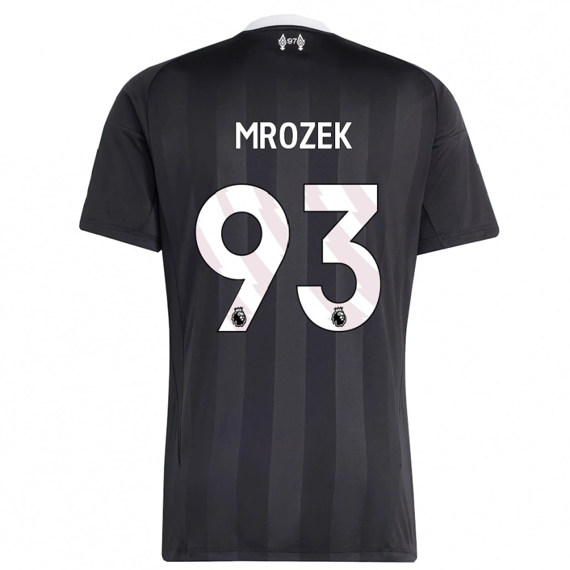 Danxen Męski Fabian Mrozek #93 Czarny Biały Koszulka Bramkarska 2025/26