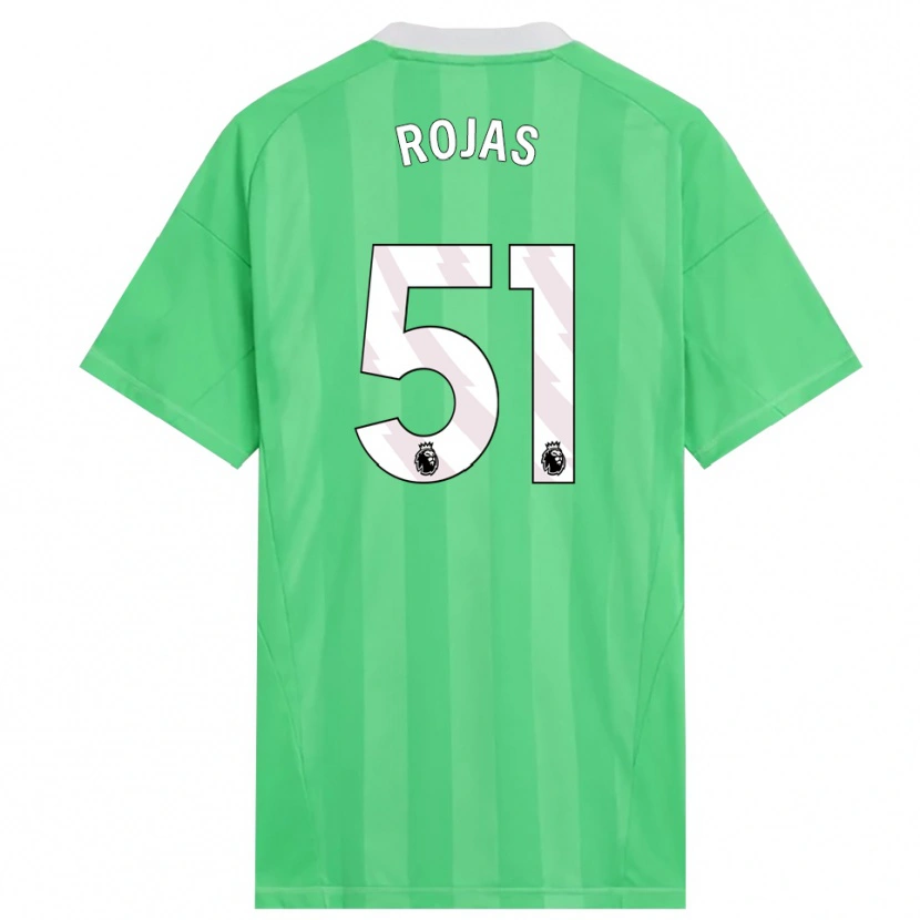 Danxen Męski Alexéi Rojas #51 Jasnozielony Biały Koszulka Bramkarska 2025/26