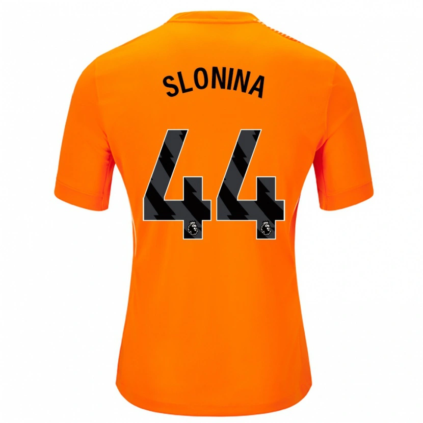 Danxen Męski Gabriel Slonina #44 Pomarańczowy Czarny Koszulka Bramkarska 2025/26