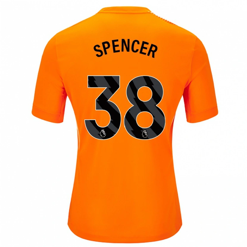 Danxen Męski Becky Spencer #38 Pomarańczowy Czarny Koszulka Bramkarska 2025/26