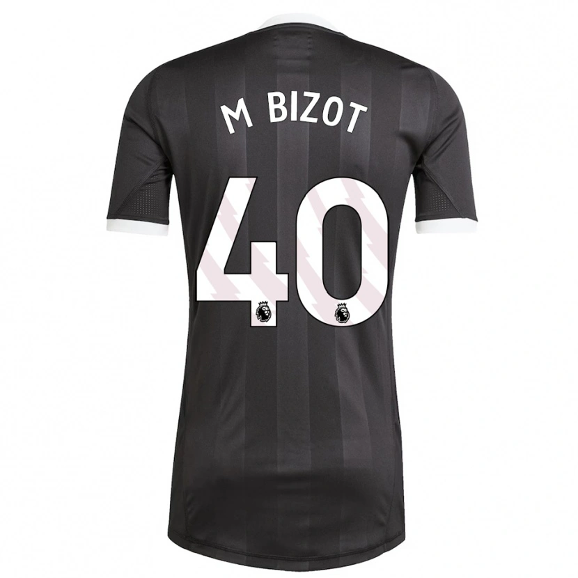 Danxen Męski Marco Bizot #40 Czarny Biały Koszulka Bramkarska 2025/26