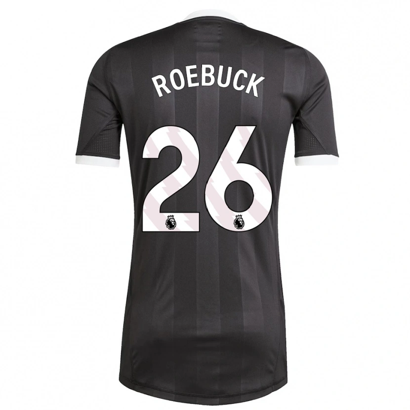Danxen Męski Ellie Roebuck #26 Czarny Biały Koszulka Bramkarska 2025/26