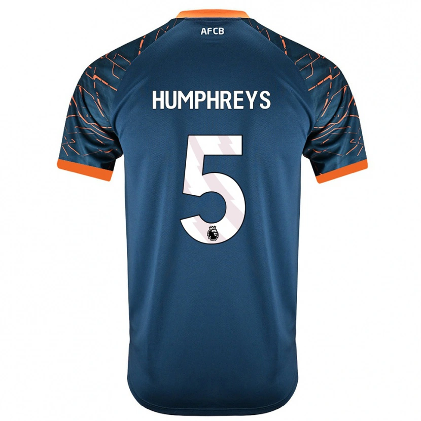 Danxen Męski Holly Humphreys #5 Ciemnoniebieski Łupek Koszulka Bramkarska 2025/26