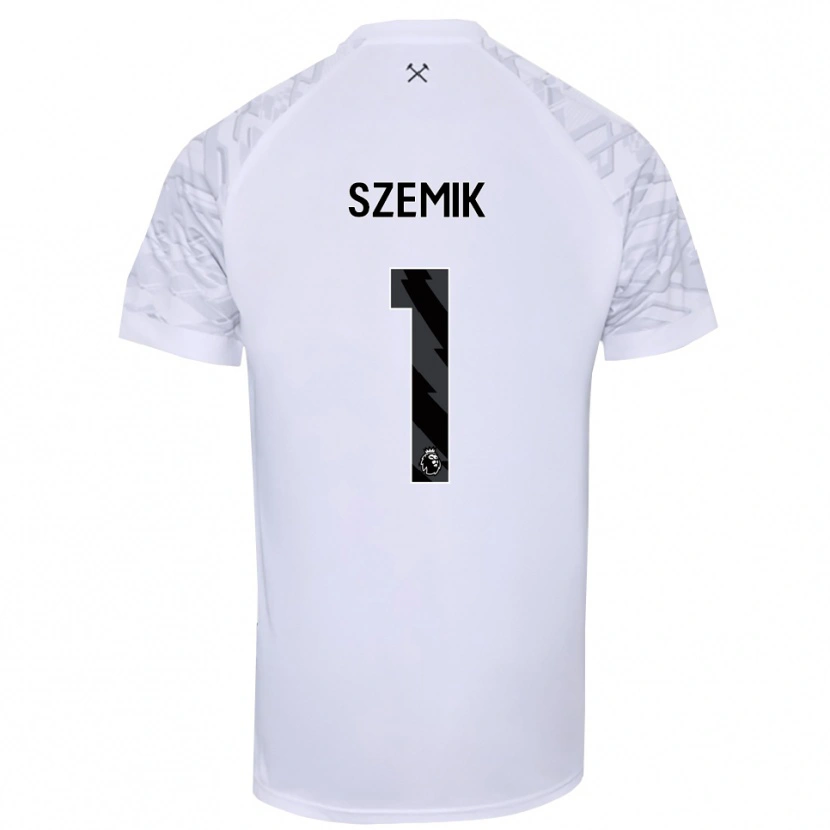 Danxen Męski Kinga Szemik #1 Czarny Biały Koszulka Bramkarska 2025/26