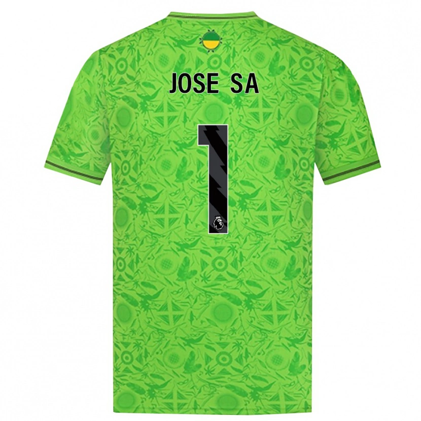 Danxen Męski José Sá #1 Zielony Czarny Koszulka Bramkarska 2025/26
