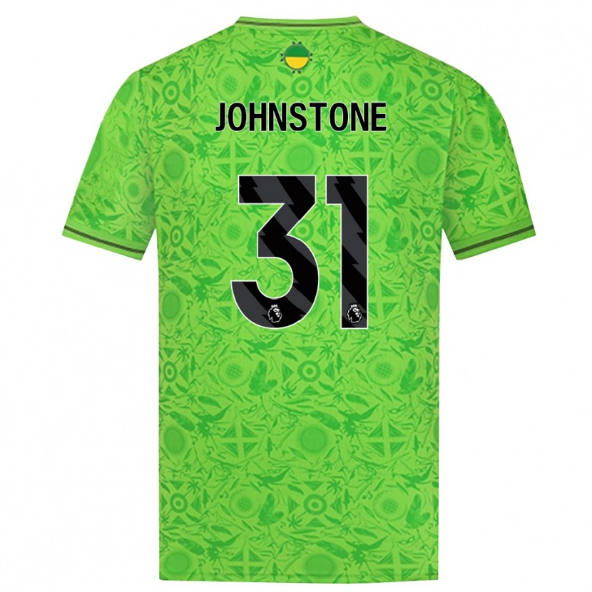 Danxen Męski Sam Johnstone #31 Zielony Czarny Koszulka Bramkarska 2025/26