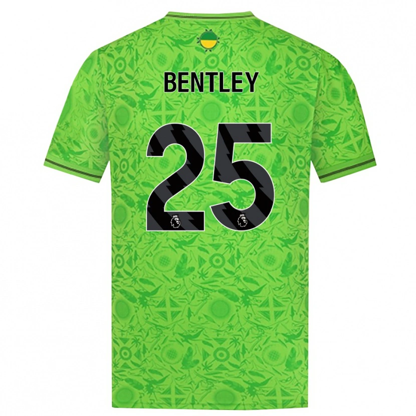 Danxen Męski Daniel Bentley #25 Zielony Czarny Koszulka Bramkarska 2025/26