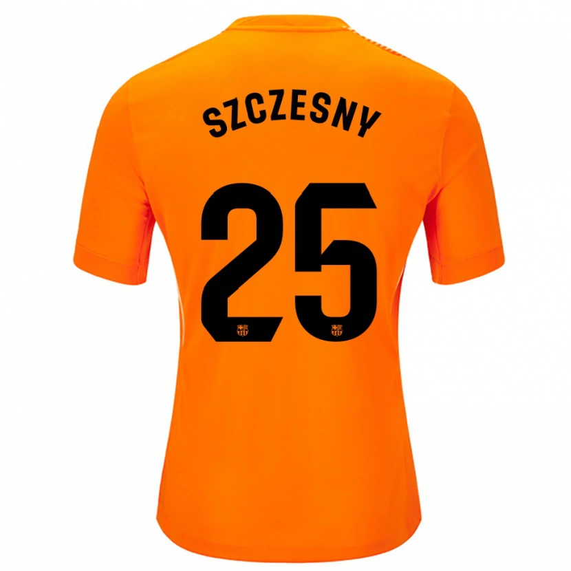 Danxen Męski Wojciech Szczesny #25 Pomarańczowo Czarny Koszulka Bramkarska 2025/26