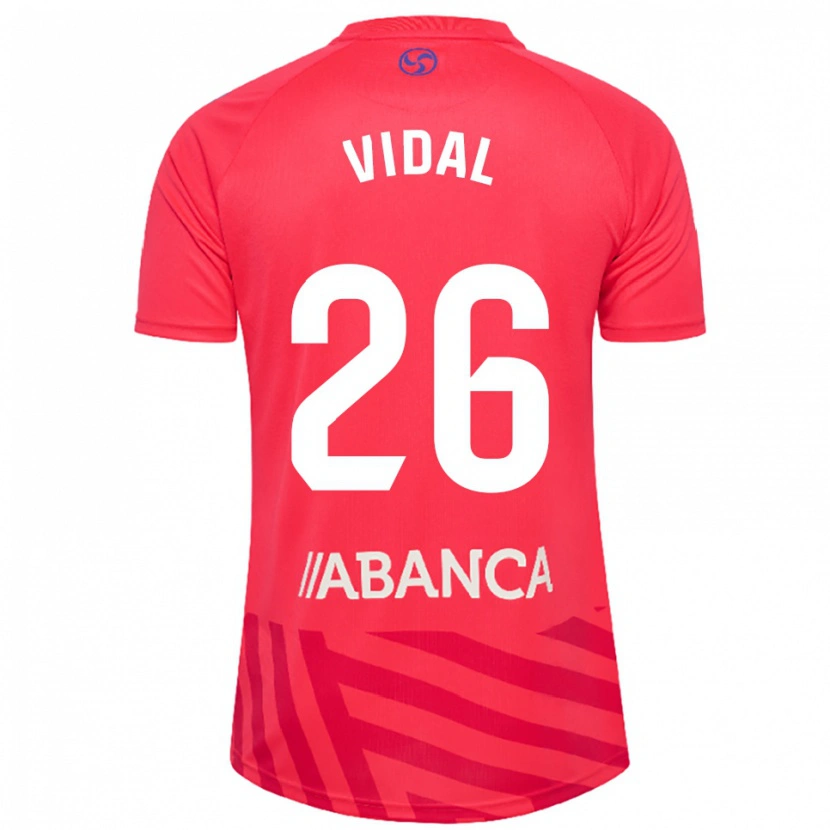 Danxen Męski Marc Vidal #26 Czerwono Biały Koszulka Bramkarska 2025/26