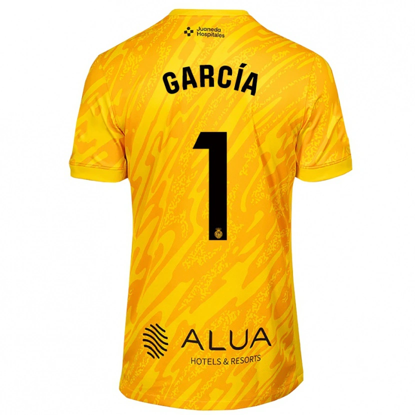 Danxen Męski Pere García #1 Pomarańczowo Czarny Koszulka Bramkarska 2025/26