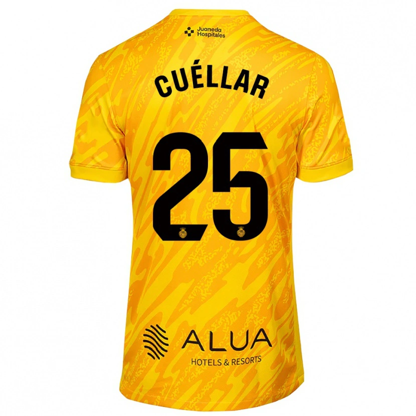 Danxen Męski Iván Cuéllar #25 Pomarańczowo Czarny Koszulka Bramkarska 2025/26