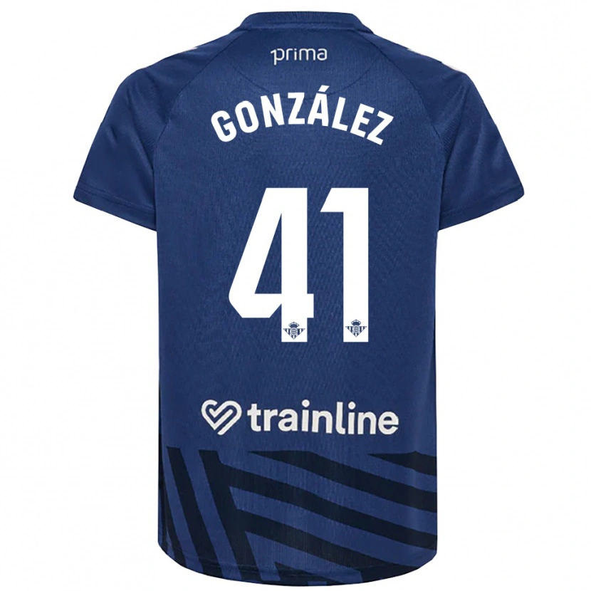 Danxen Męski Manu González #41 Królewsko Niebieski Biały Koszulka Bramkarska 2025/26