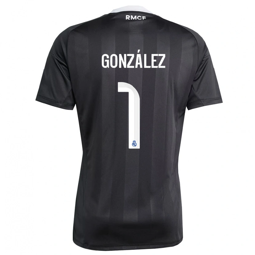 Danxen Męski Álvaro González #1 Czarno Biały Koszulka Bramkarska 2025/26