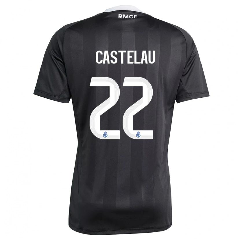 Danxen Męski Alber Castelau #22 Czarno Biały Koszulka Bramkarska 2025/26