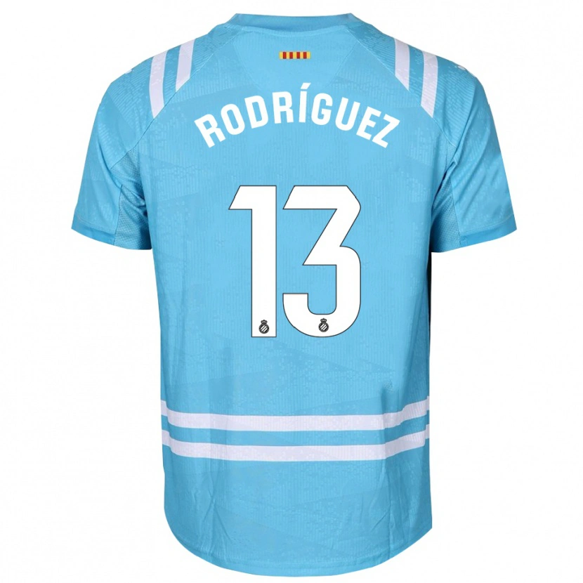 Danxen Męski Joel Rodríguez #13 Jasno Niebieski Biały Koszulka Bramkarska 2025/26