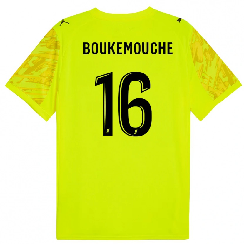 Danxen Męski Amine Boukemouche #16 Fluorescencyjnie Zielono Czarny Koszulka Bramkarska 2025/26