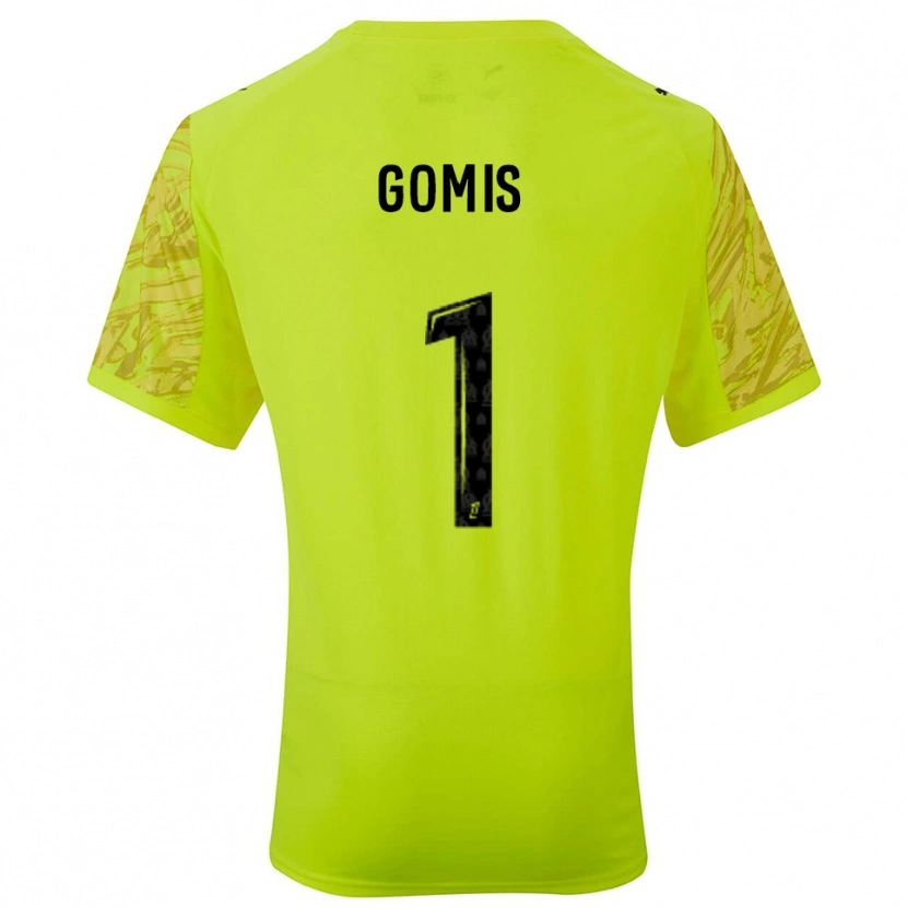 Danxen Męski Ibrahim Gomis #1 Fluorescencyjnie Zielono Czarny Koszulka Bramkarska 2025/26