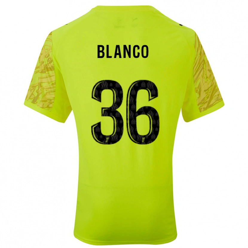 Danxen Męski Rubén Blanco #36 Fluorescencyjnie Zielono Czarny Koszulka Bramkarska 2025/26