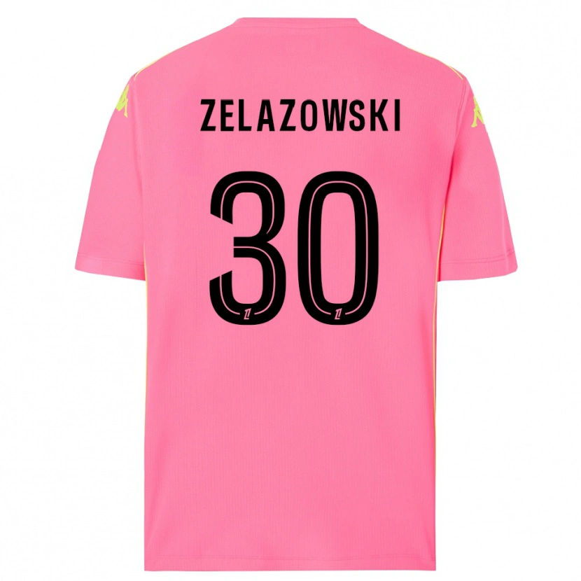 Danxen Męski Bartosz Zelazowski #30 Gorąco Różowy Czarny Koszulka Bramkarska 2025/26