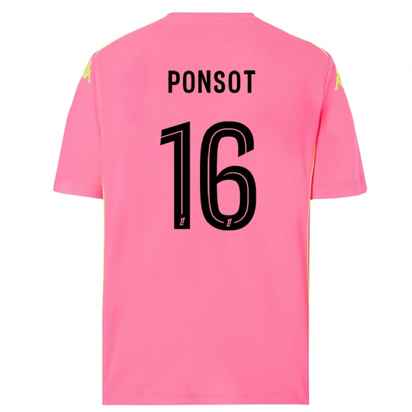 Danxen Męski Martin Ponsot #16 Gorąco Różowy Czarny Koszulka Bramkarska 2025/26