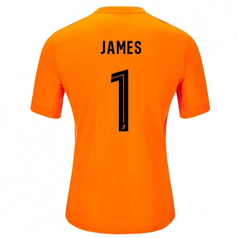Danxen Męski Martin James #1 Pomarańczowo Czarny Koszulka Bramkarska 2025/26
