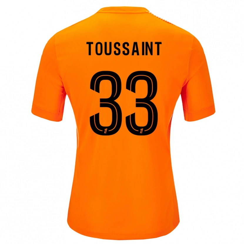 Danxen Męski Océane Toussaint #33 Pomarańczowo Czarny Koszulka Bramkarska 2025/26