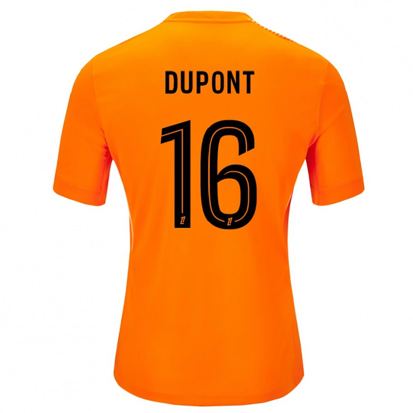 Danxen Męski Raphaël Dupont #16 Pomarańczowo Czarny Koszulka Bramkarska 2025/26
