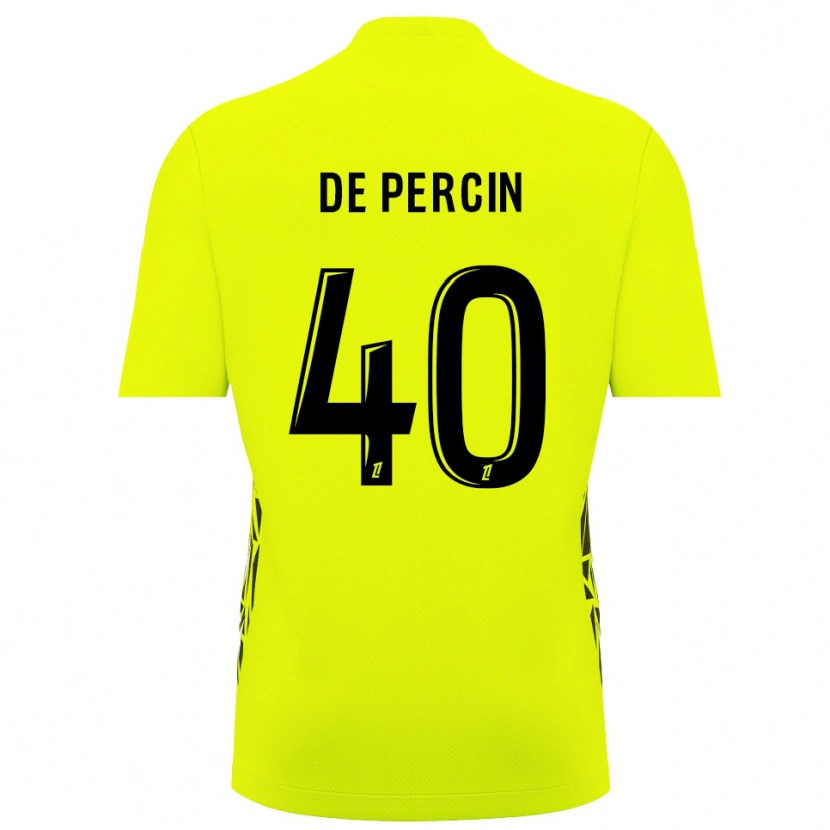 Danxen Męski Théo De Percin #40 Fluorescencyjna Zieleń Koszulka Bramkarska 2025/26