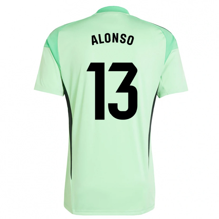 Danxen Męski Maikel Alonso #13 Jasno Zielono Czarny Koszulka Bramkarska 2025/26