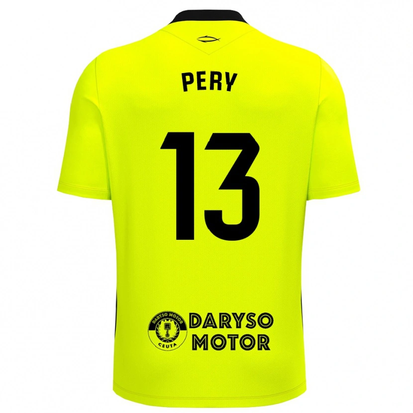Danxen Męski Pery #13 Żółto Zielono Czarny Koszulka Bramkarska 2025/26