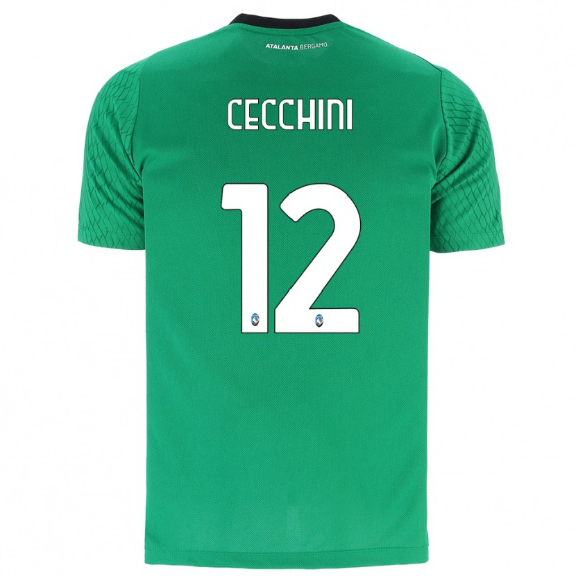 Danxen Męski Filippo Cecchini #12 Szmaragdowy Zielony Koszulka Bramkarska 2025/26