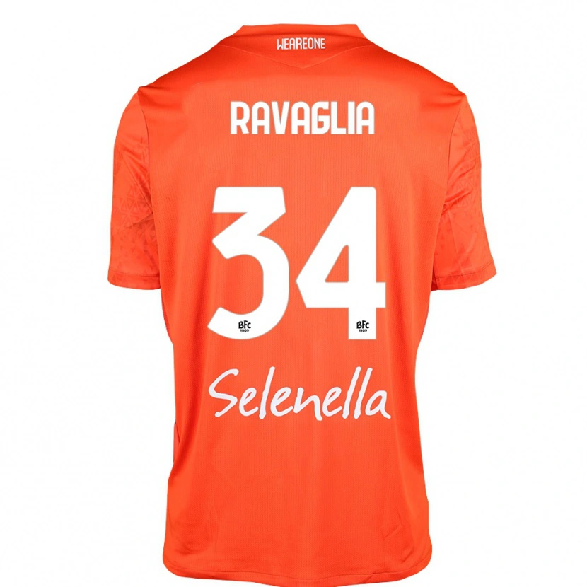 Danxen Męski Federico Ravaglia #34 Pomarańczowy Czarny Biały Koszulka Bramkarska 2025/26