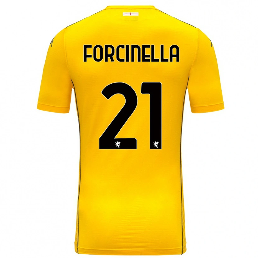 Danxen Męski Camilla Forcinella #21 Ciemnożółty Czarny Koszulka Bramkarska 2025/26