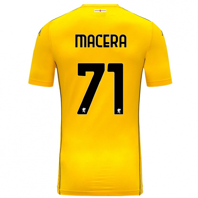 Danxen Męski Matilde Macera #71 Ciemnożółty Czarny Koszulka Bramkarska 2025/26