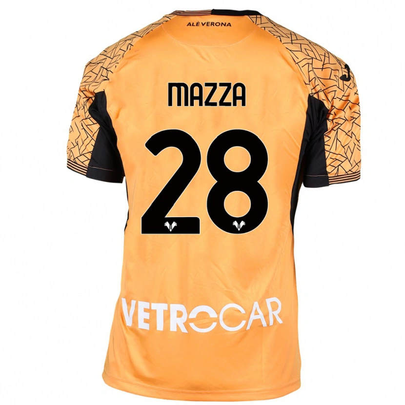 Danxen Męski Vittoria Karol Mazza #28 Pomarańczowy Czarny Biały Koszulka Bramkarska 2025/26