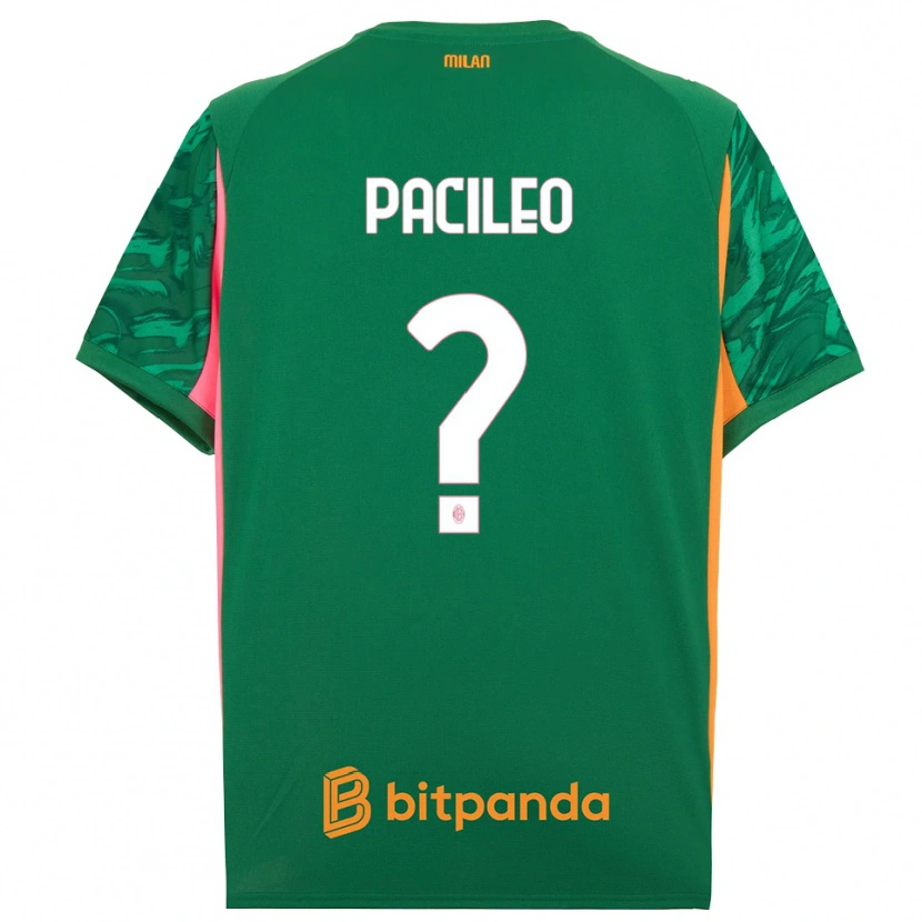Danxen Męski Alessandro Pacileo #0 Zielony Pomarańczowy Różowy Koszulka Bramkarska 2025/26