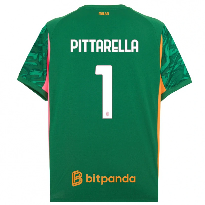 Danxen Męski Matteo Pittarella #1 Zielony Pomarańczowy Różowy Koszulka Bramkarska 2025/26