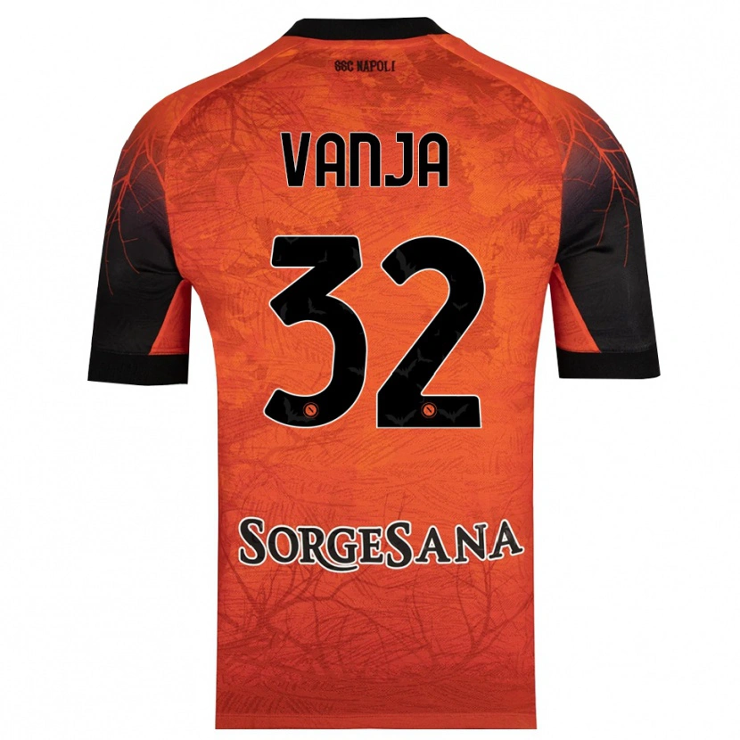 Danxen Męski Vanja Milinković-Savić #32 Pomarańczowy Czerwony Czarny Koszulka Bramkarska 2025/26