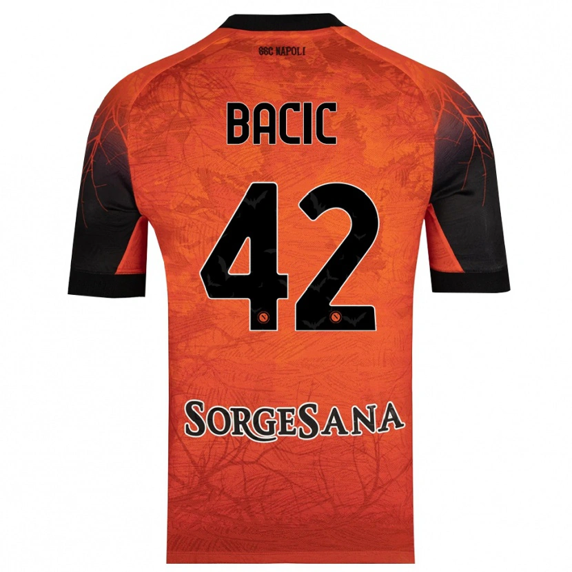 Danxen Męski Doris Bačić #42 Pomarańczowy Czerwony Czarny Koszulka Bramkarska 2025/26