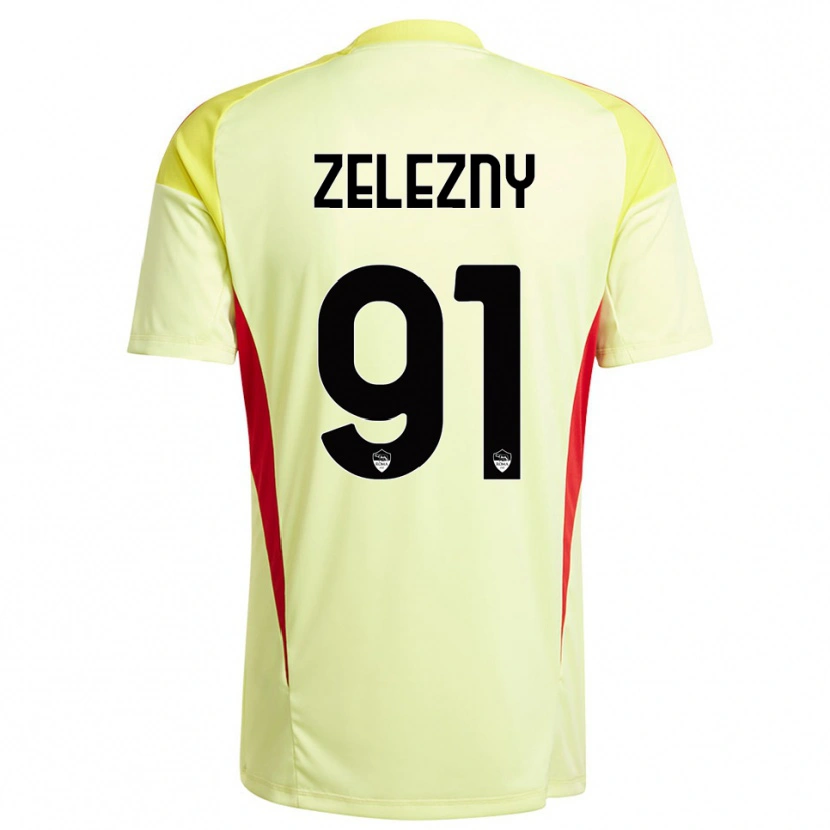 Danxen Męski Radoslaw Zelezny #91 Jasnożółty Pomarańczowy Koszulka Bramkarska 2025/26
