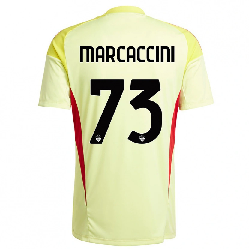Danxen Męski Alessio Marcaccini #73 Jasnożółty Pomarańczowy Koszulka Bramkarska 2025/26