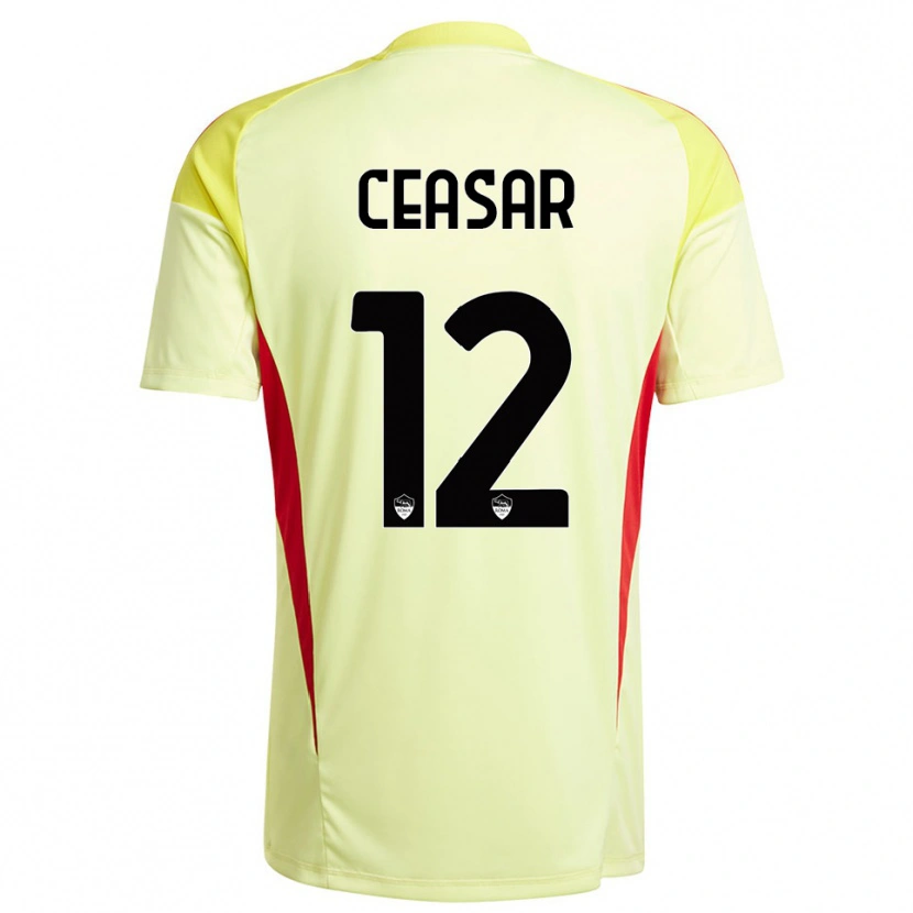 Danxen Męski Camelia Ceasar #12 Jasnożółty Pomarańczowy Koszulka Bramkarska 2025/26