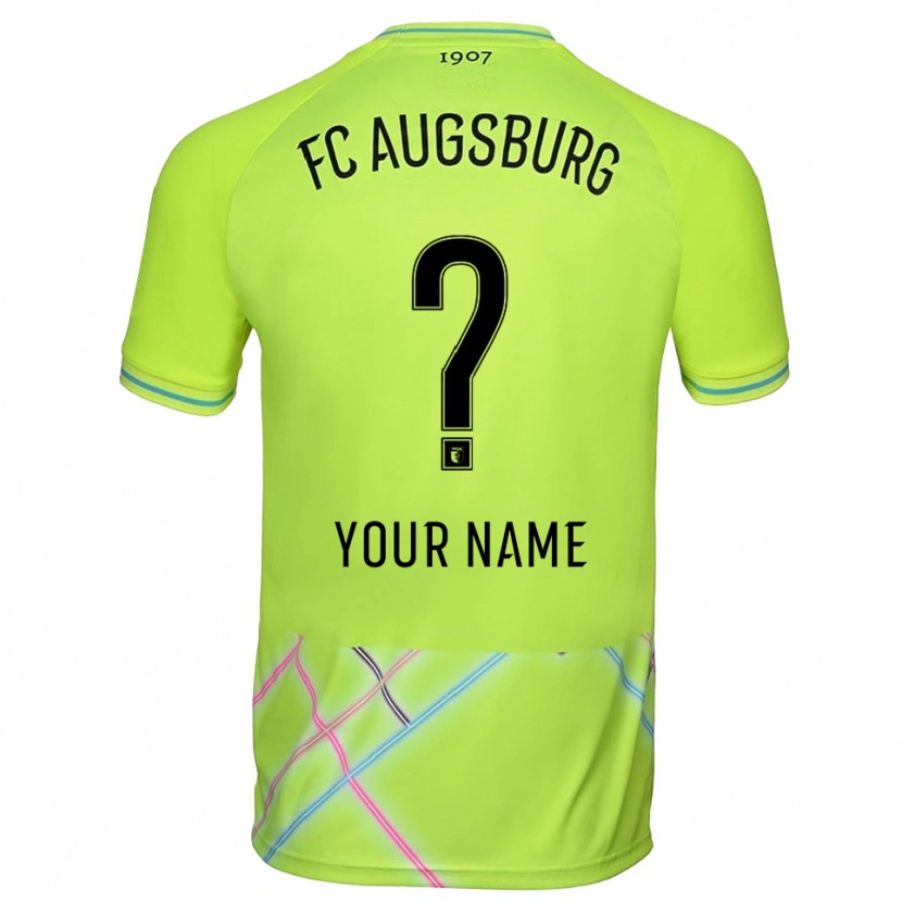 Danxen Męski FC Augsburg Zielony Żółty Czarny Koszulka Bramkarska 2025/26