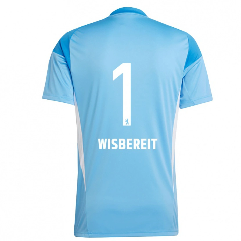 Danxen Męski Tom Wisbereit #1 Niebieski Czarny Koszulka Bramkarska 2025/26