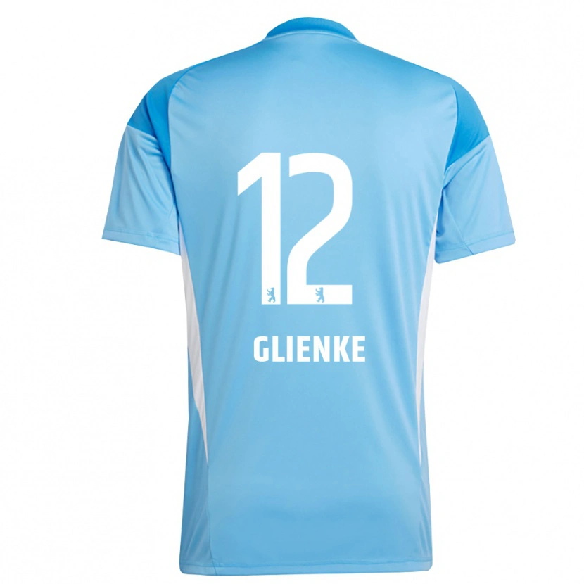 Danxen Męski Niklas Glienke #12 Niebieski Czarny Koszulka Bramkarska 2025/26