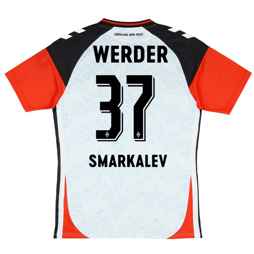 Danxen Męski Stefan Smarkalev #37 Czarny Czerwony Żółty Koszulka Bramkarska 2025/26