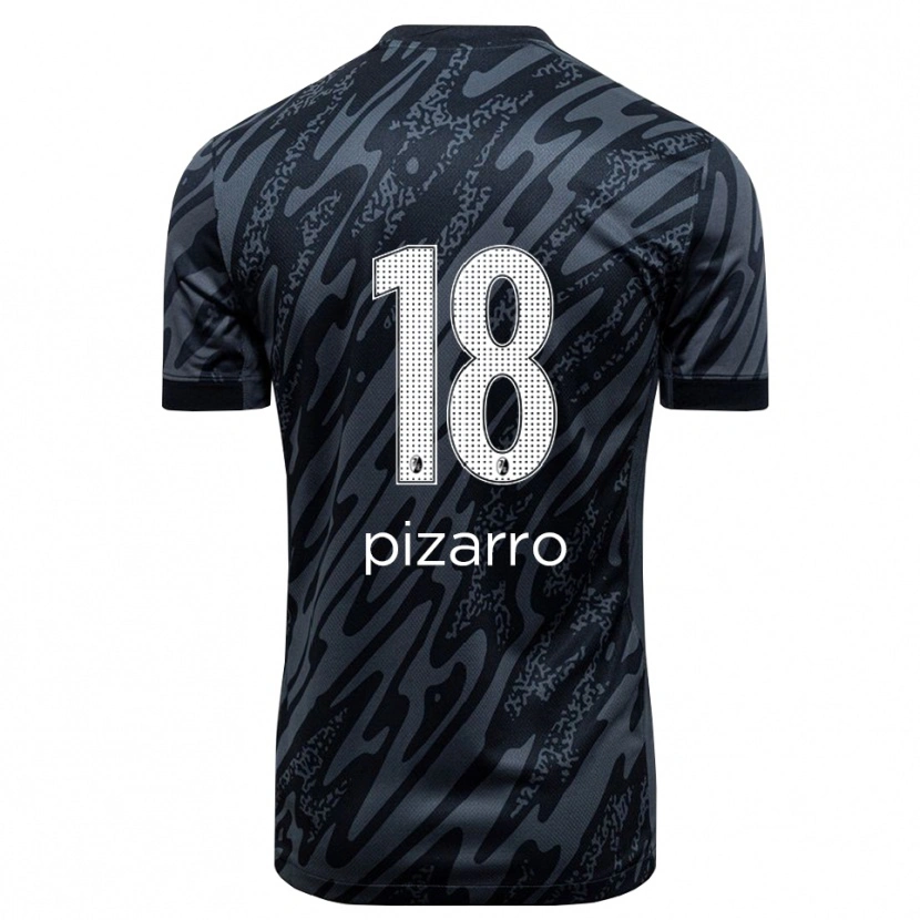 Danxen Męski Théodore Pizarro #18 Czarny Biały Koszulka Bramkarska 2025/26