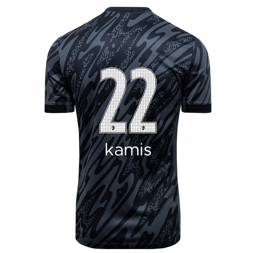 Danxen Męski Marcel Kamis #22 Czarny Biały Koszulka Bramkarska 2025/26