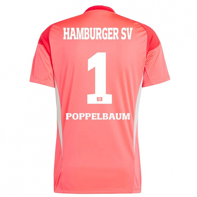 Danxen Męski Colin Poppelbaum #1 Czerwony Pomarańczowy Koszulka Bramkarska 2025/26